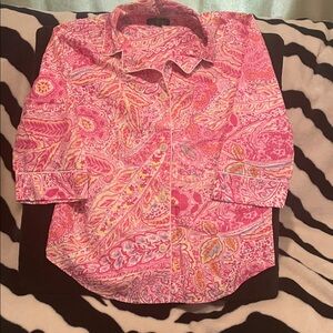 Ralph Lauren Pink Paisley Women’s Pajama top